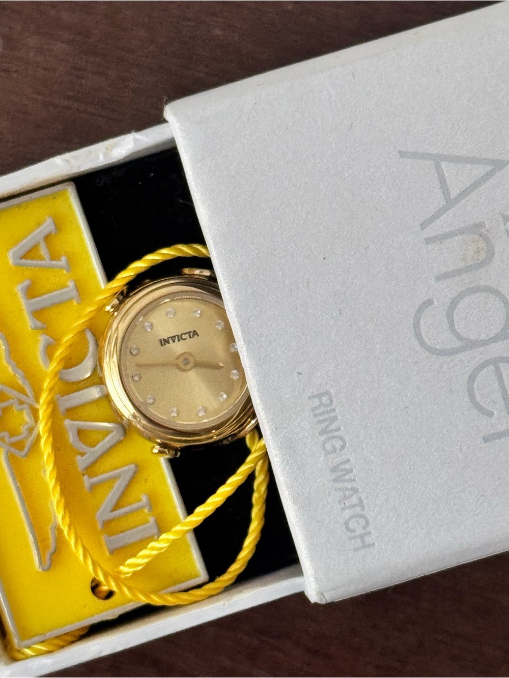 Invicta Angel Ring Watch Gold